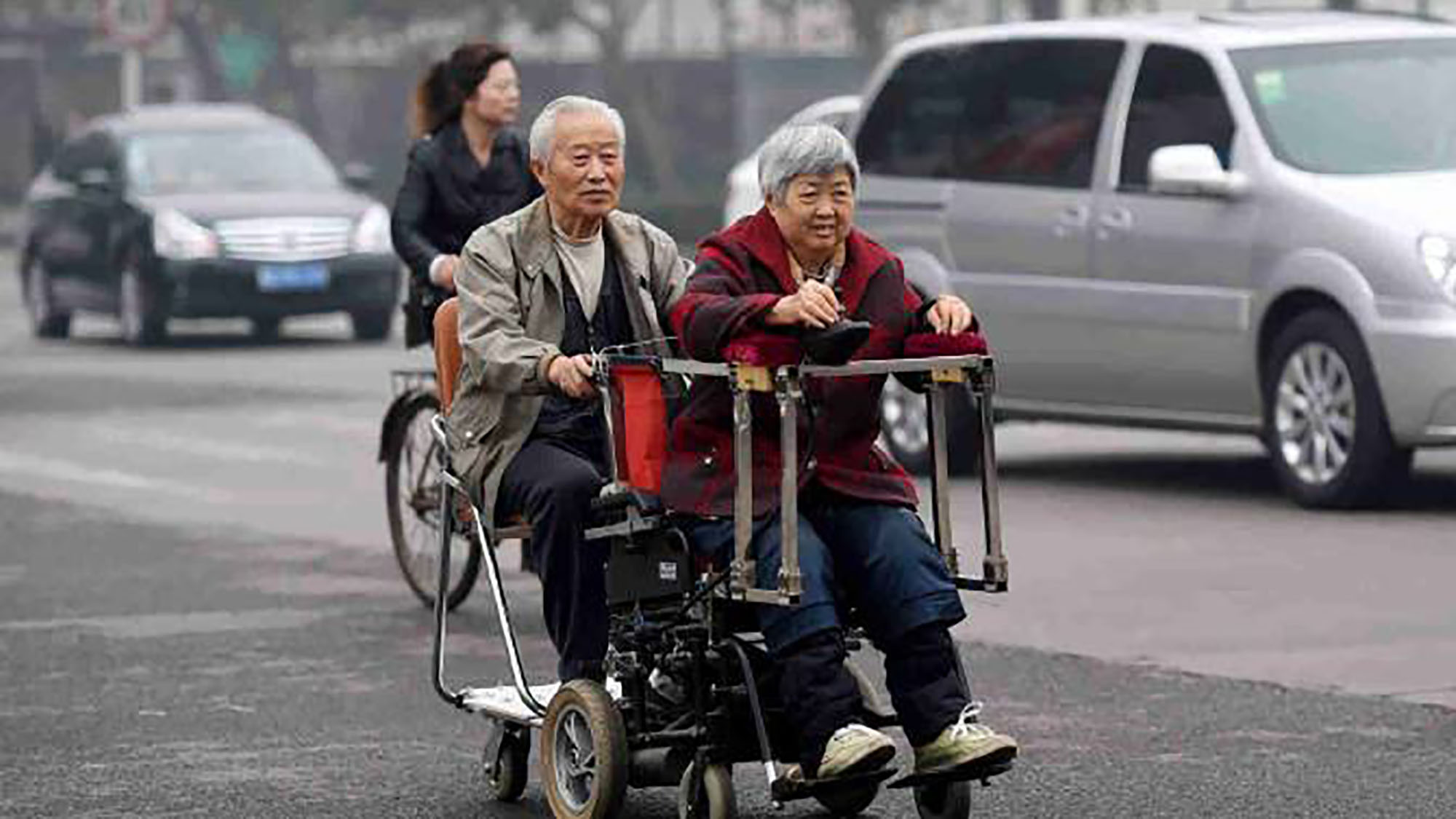 tandem wheelchair