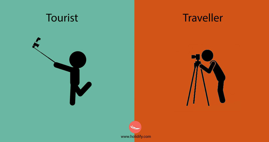 10 differences between tourist and travellers