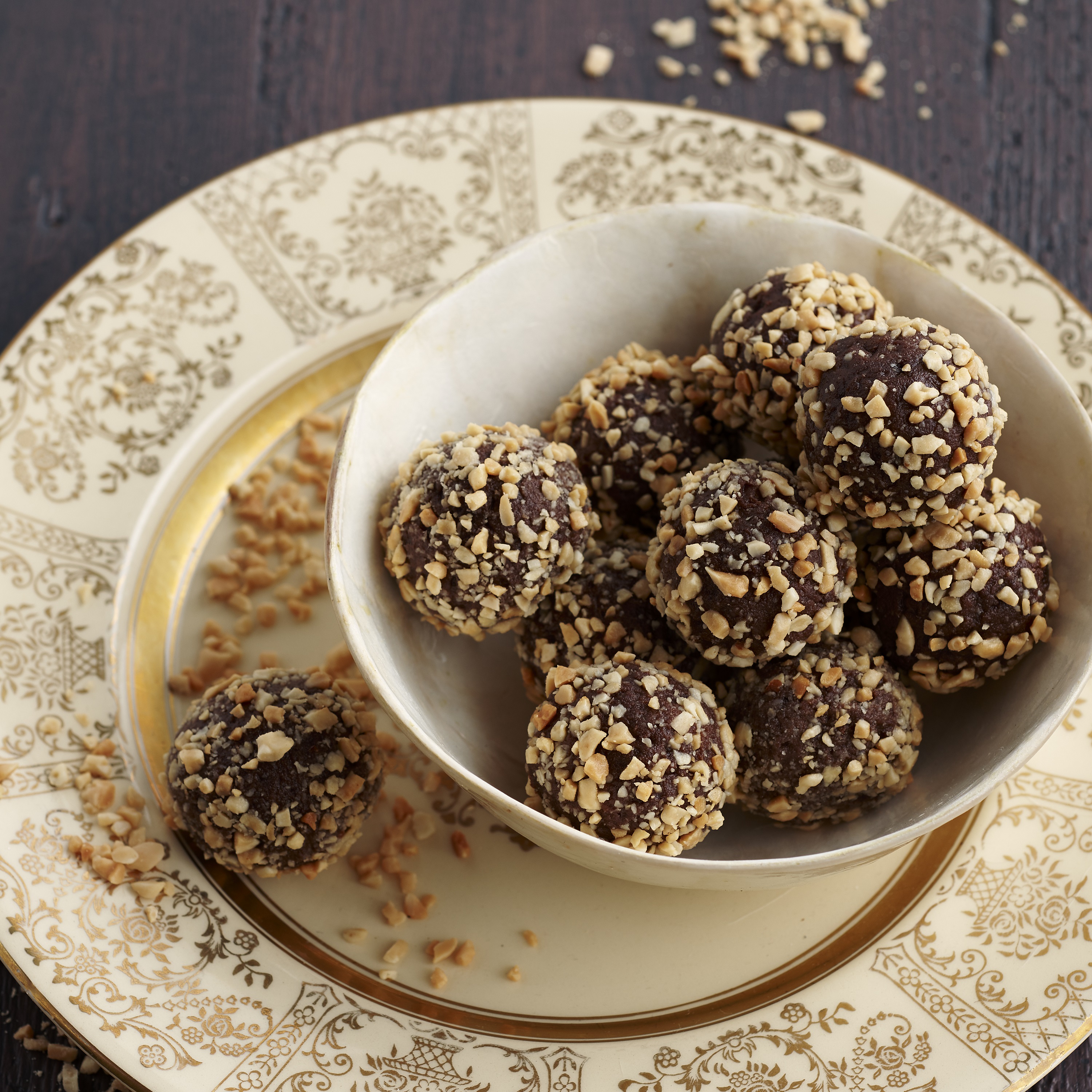 Fudgey chocolate peanut cheesecake truffles | OverSixty