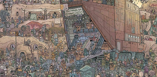 Can you find Chewbacca in this illustration?