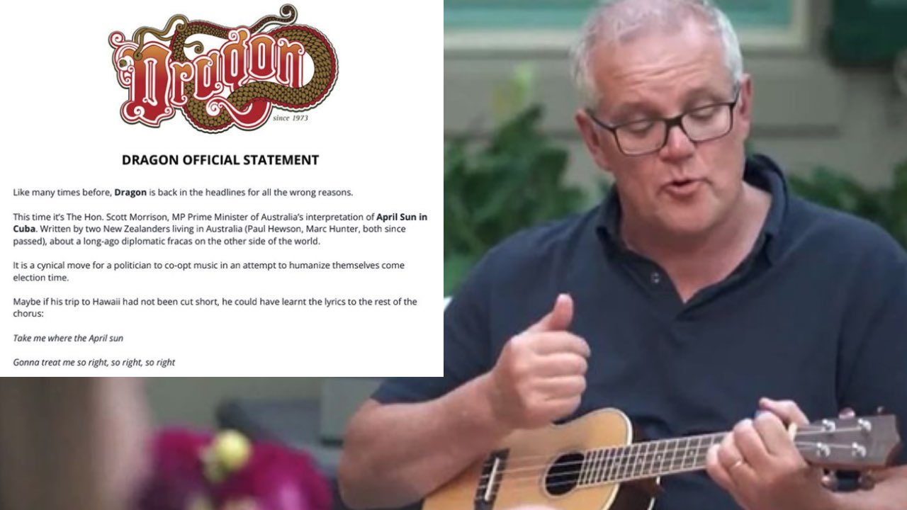 Legendary band hits back after PM’s ukulele session