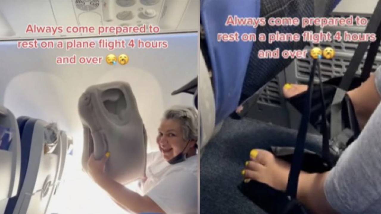 How far will you go to be comfy on a flight?