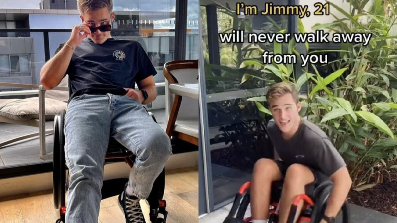 "I ﻿will never walk away from you": Paralysed lad's amazing dating vid