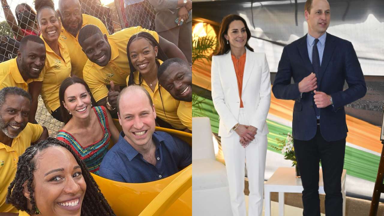 "Selfie for the archives": Kate and William's hilarious Cool Runnings moment