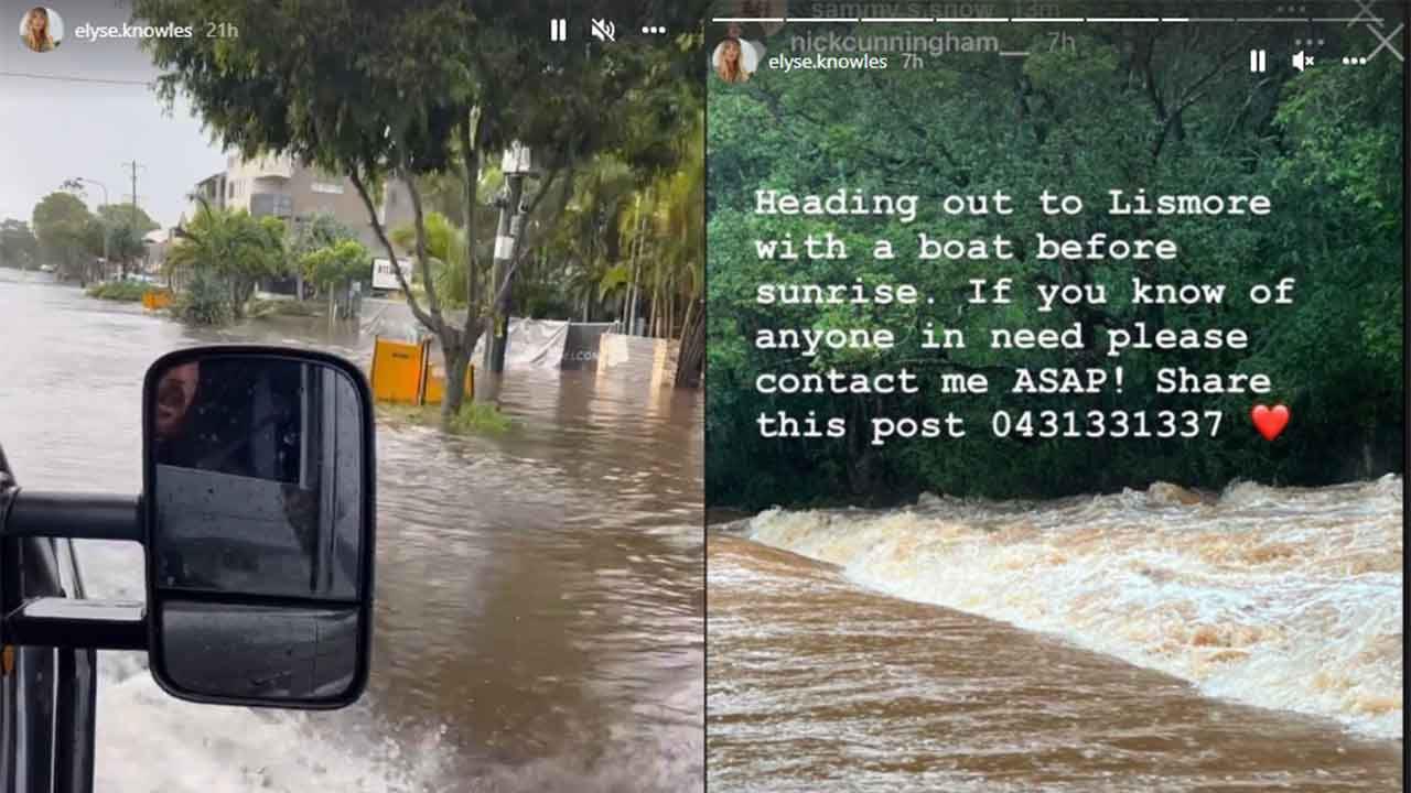 The Block star grabs a boat to help flood victims in need