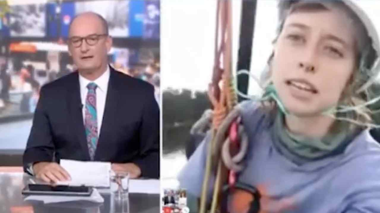 Kochie blasts climate change protester