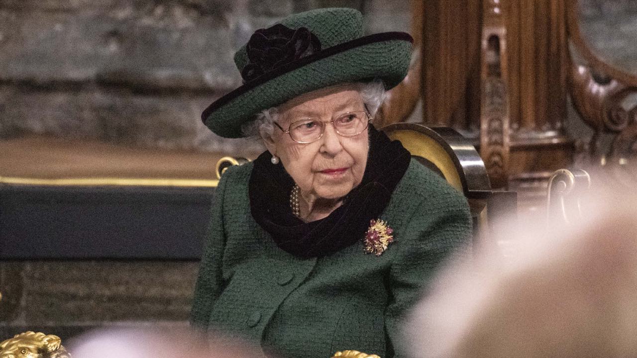 Queen makes emotional appearance at memorial service for Prince Philip