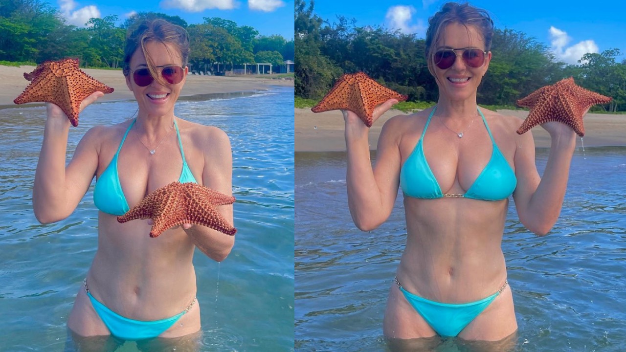 Liz Hurley cops backlash over bikini photo post