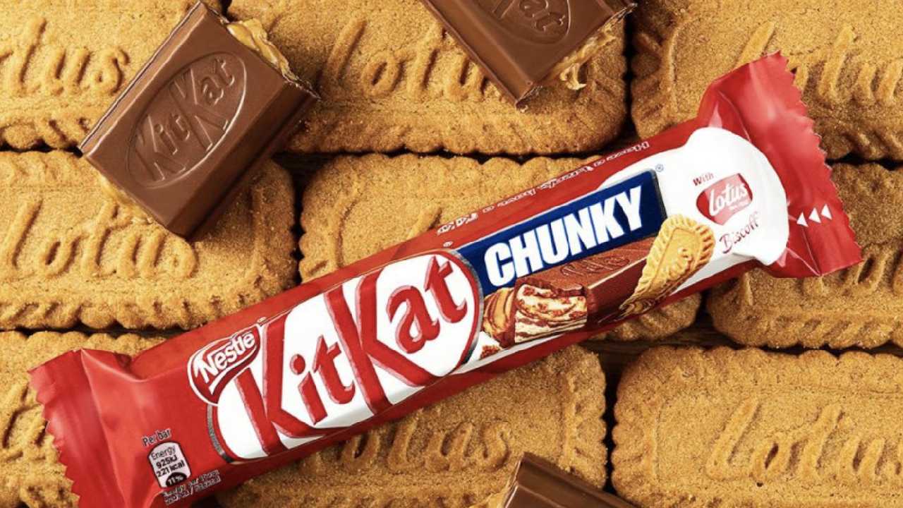 Lotus Biscoff meets KitKat in this cult classic combo