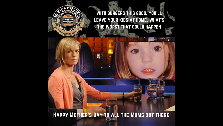 “Sick beyond belief”: Burger chain slammed for Maddy McCann Mother’s Day ad