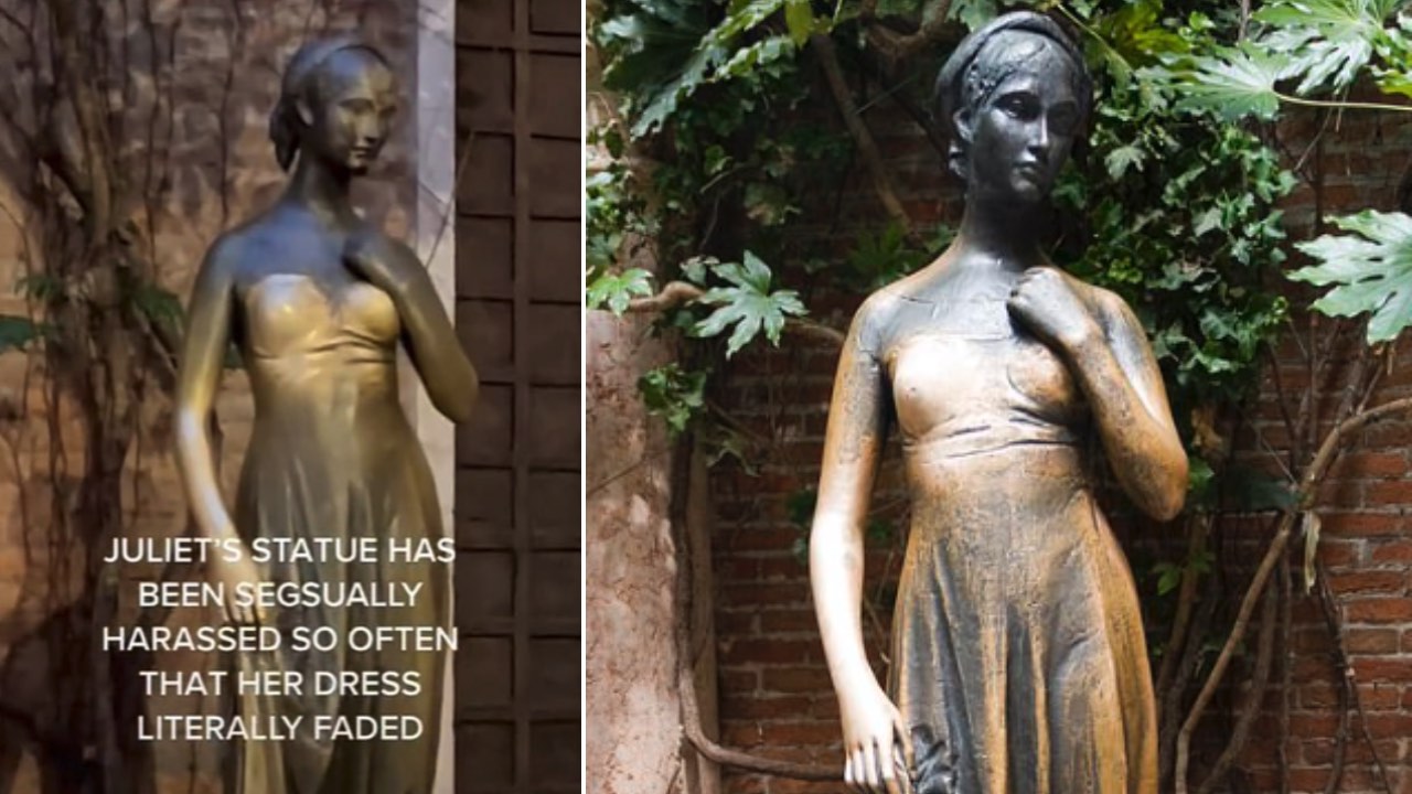 Woman claims Shakespeare's Juliet statue is being sexually harassed
