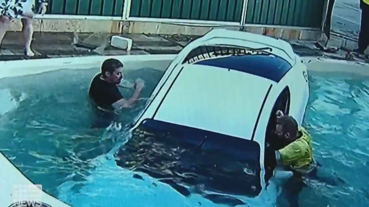 Charges over unlicensed drink driving after smashing into pool