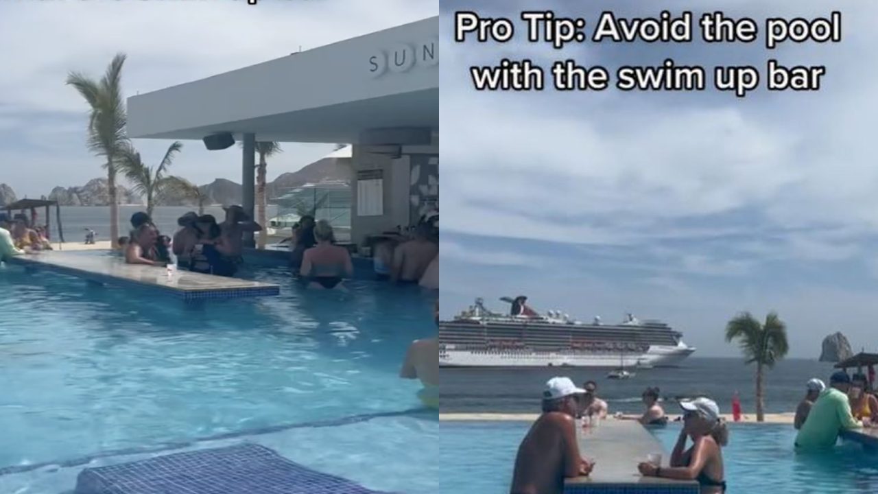 Disgusting warning for fans of swim-up bar at holiday resorts