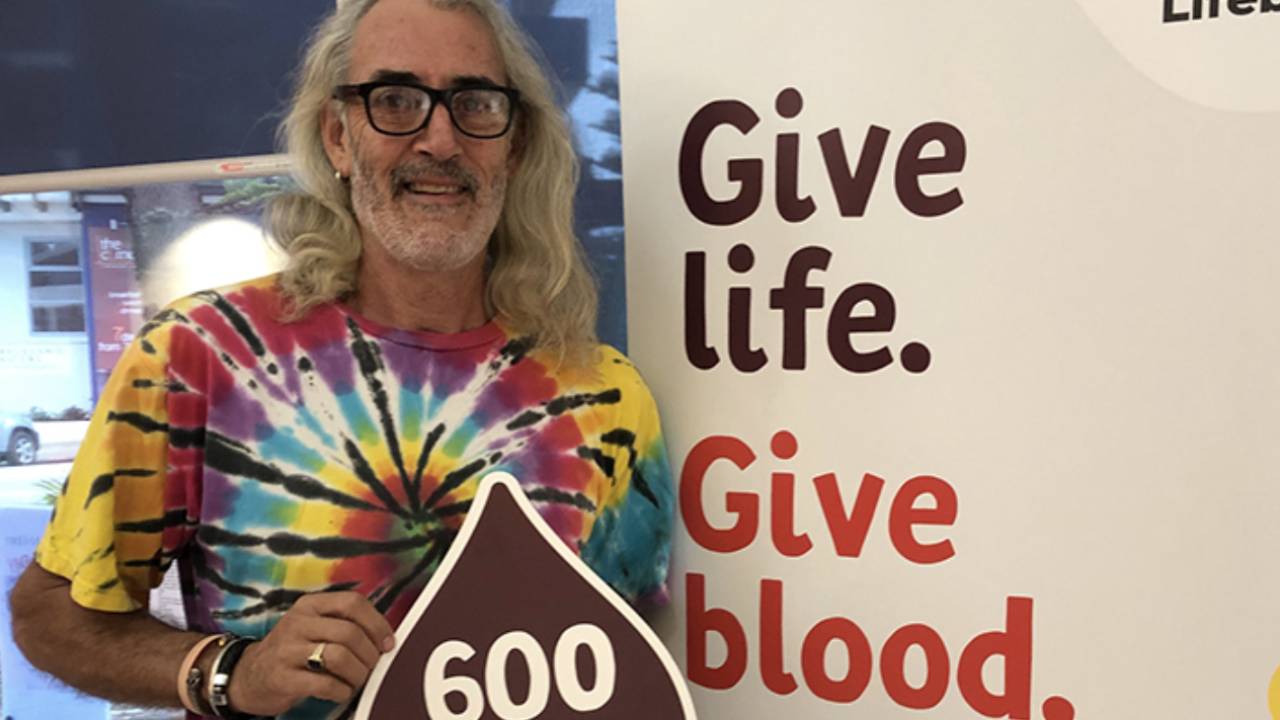 Man donates blood an incredible 600 times