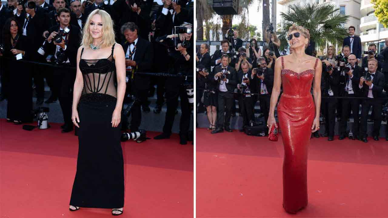 Kylie Minogue and Sharon Stone stun at Cannes red carpet