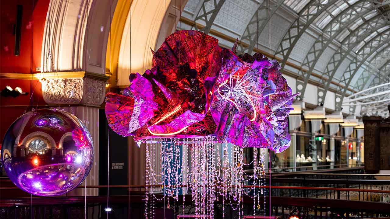 Sydney’s Queen Victoria Building lights up for good cause