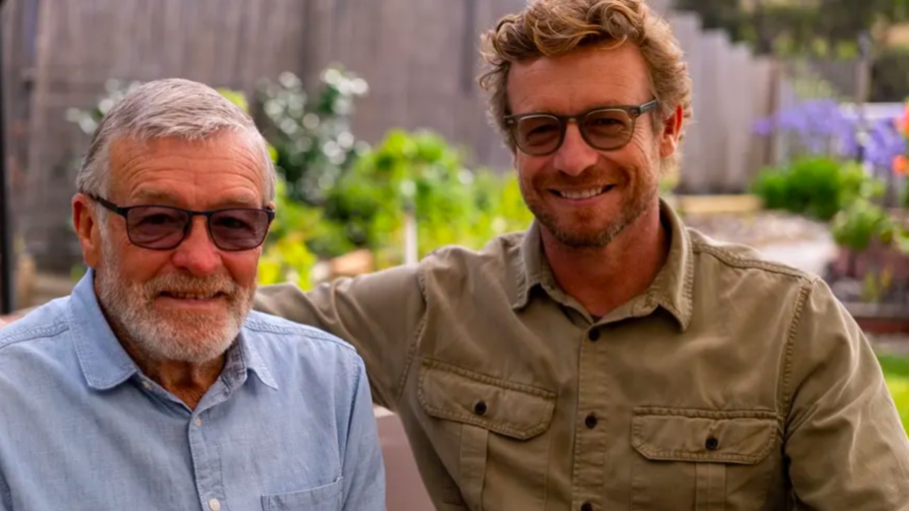 Simon Baker discusses his "difficult" relationship with his father