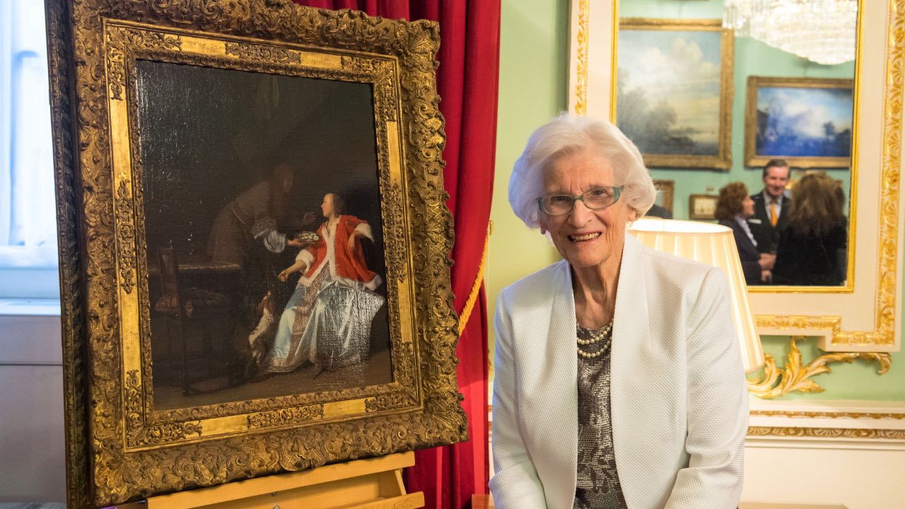 101-year-old reunited with painting looted by Nazis