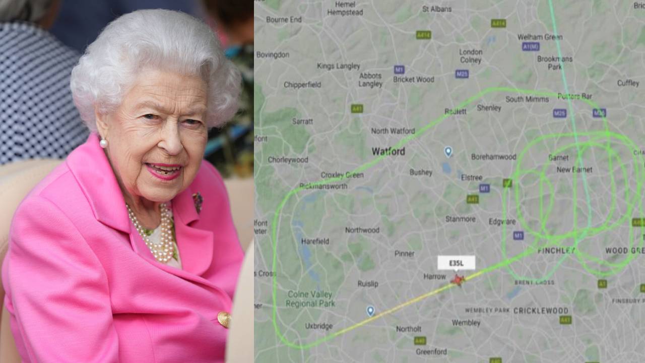 Queen’s private jet forced to abort landing