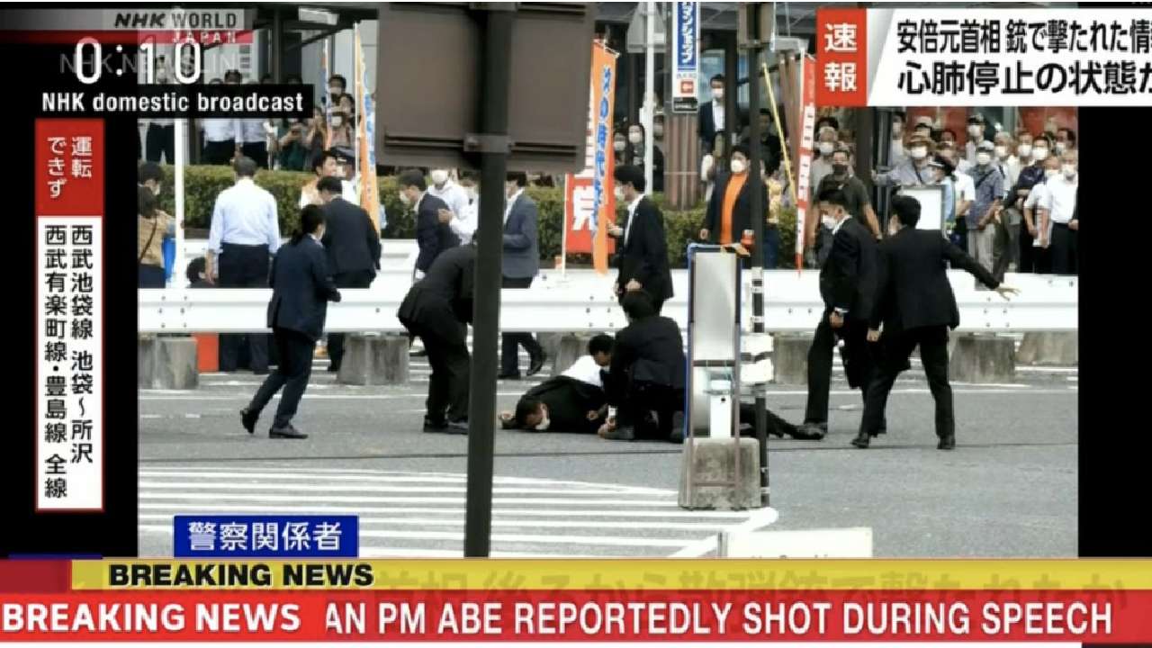 Japan's former PM shot during public campaign speech