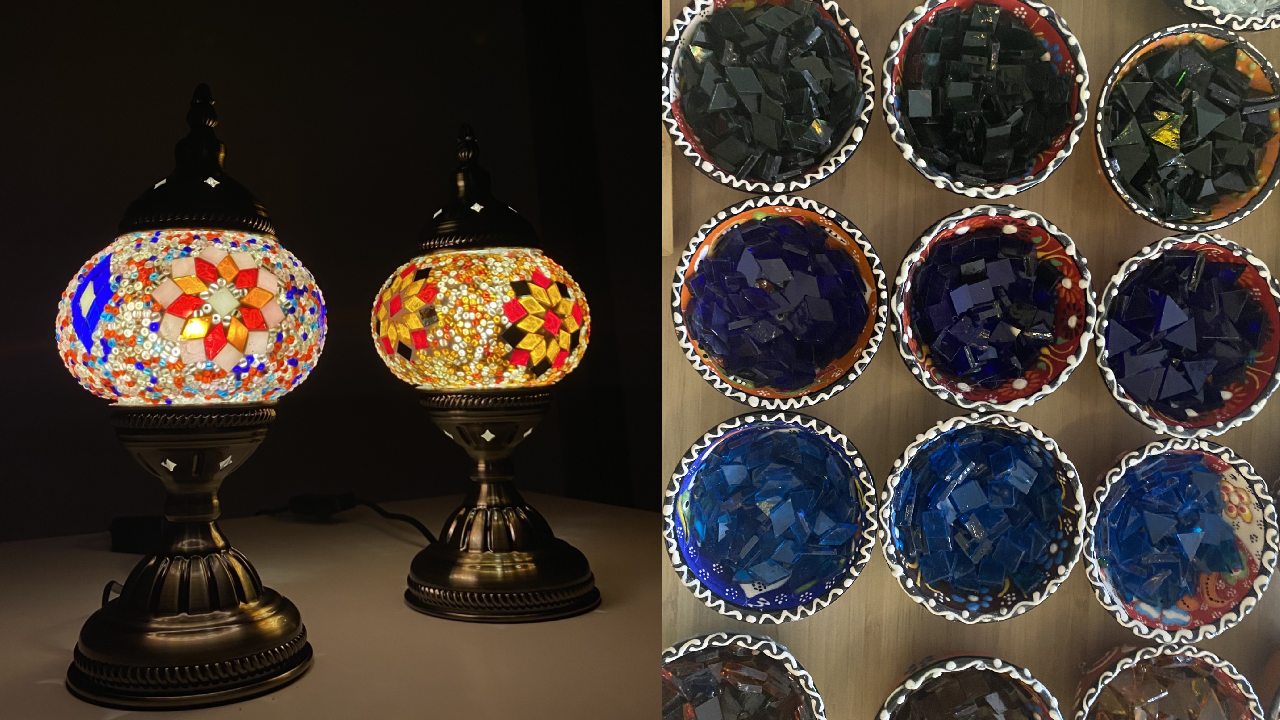 A taste of Turkey: Inside a mosaic lamp making workshop