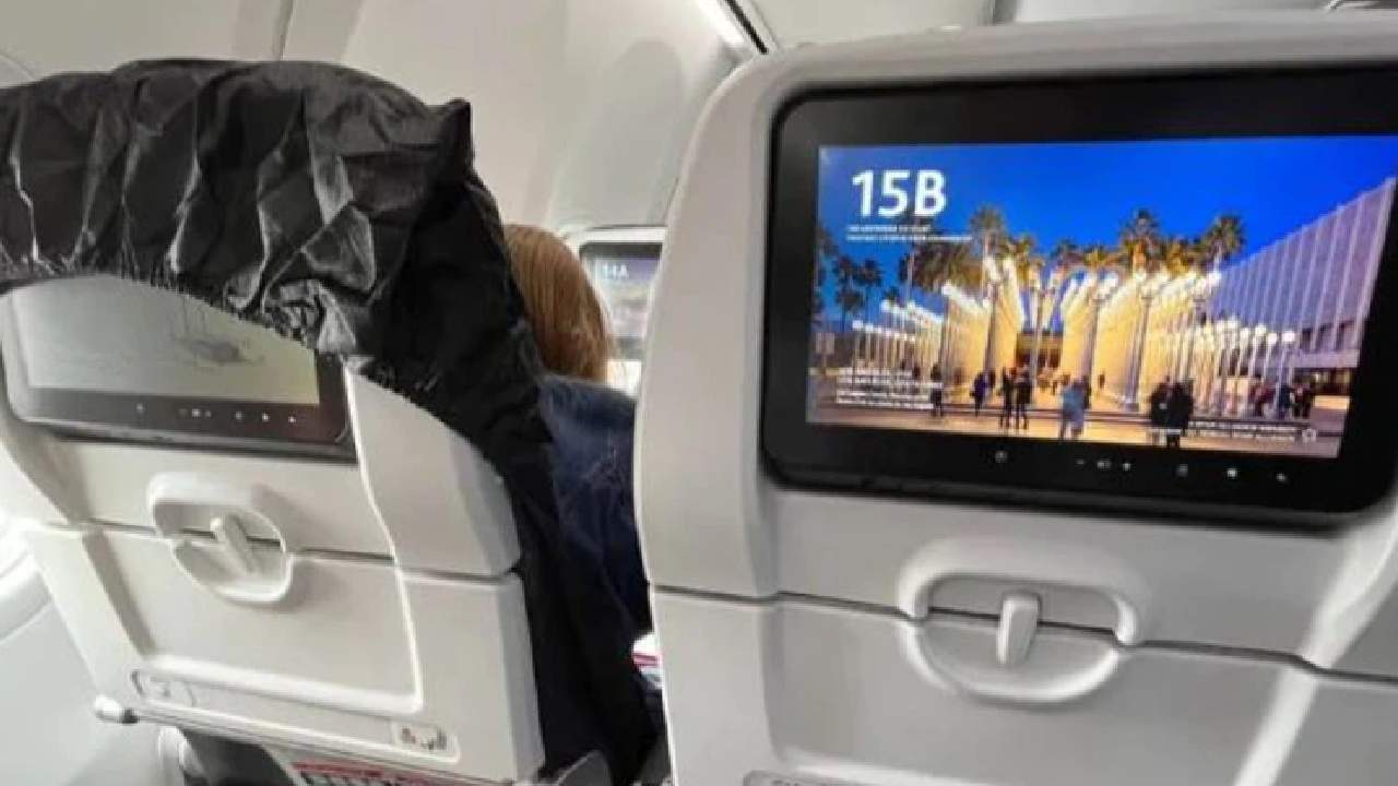 A photo of a woman’s rude plane etiquette divides opinions 