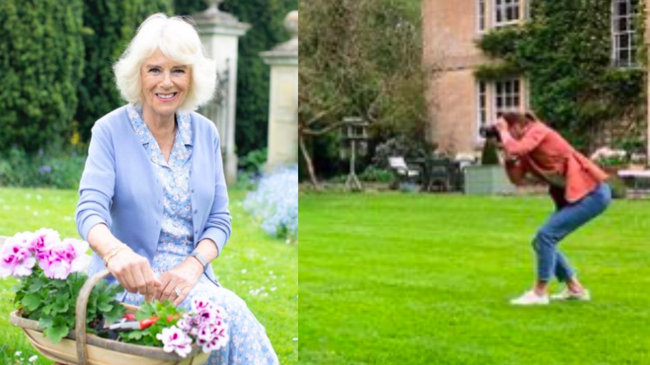 Behind the scenes photos of Camilla's cover shoot snapped by Duchess Kate