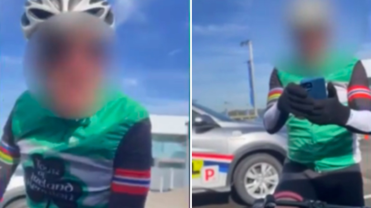 Mother left shaken after shocking cyclist attack