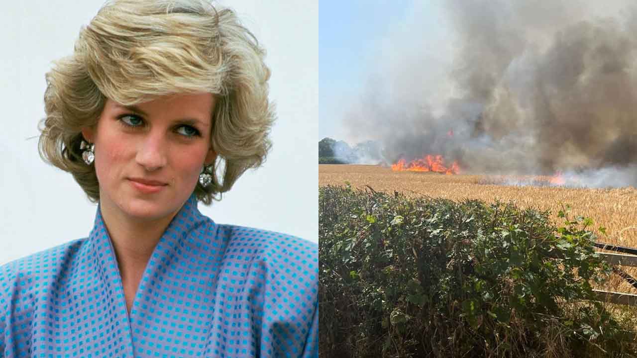Princess Diana's childhood home catches fire