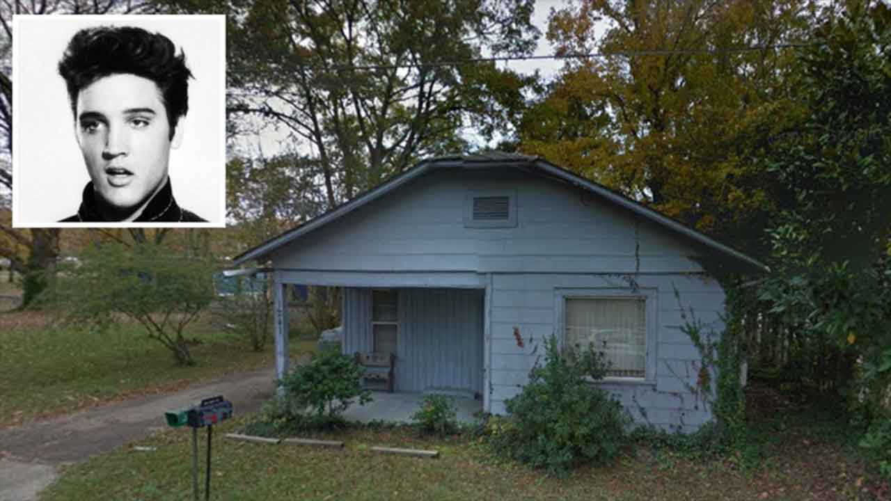 Elvis Presley's childhood home heads to auction 