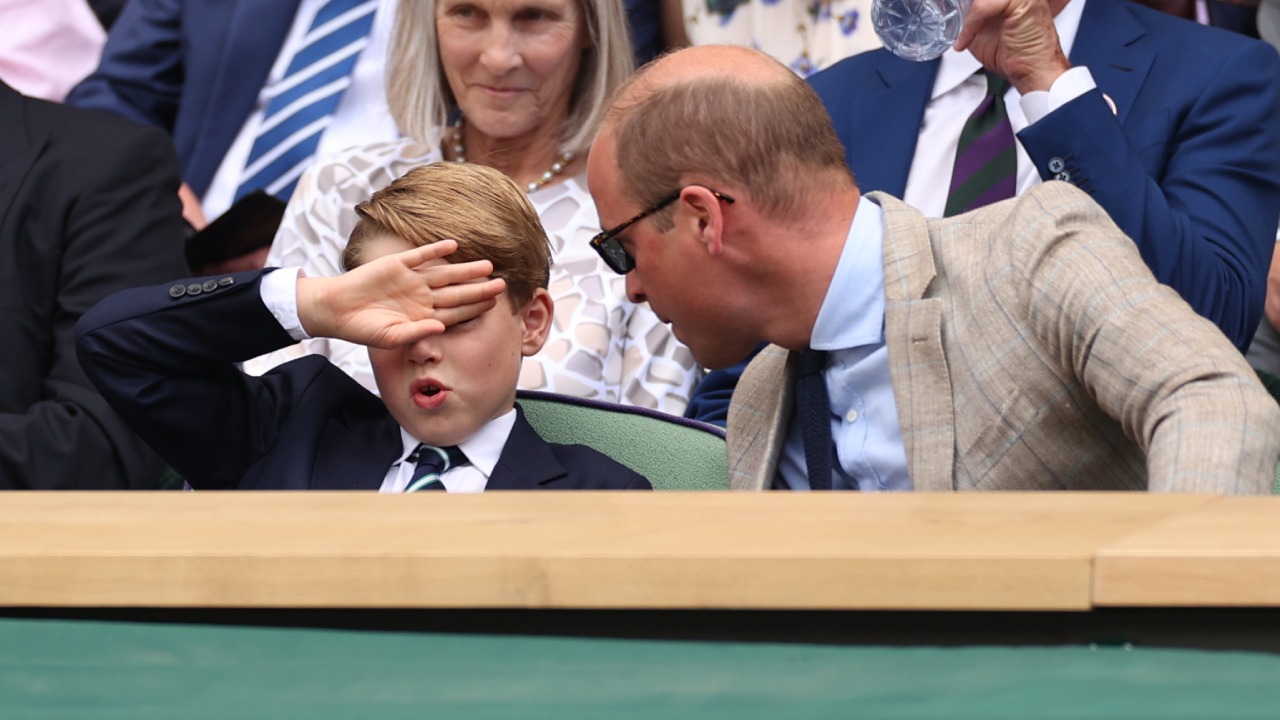 Prince George complains about sweltering Wimbledon heat