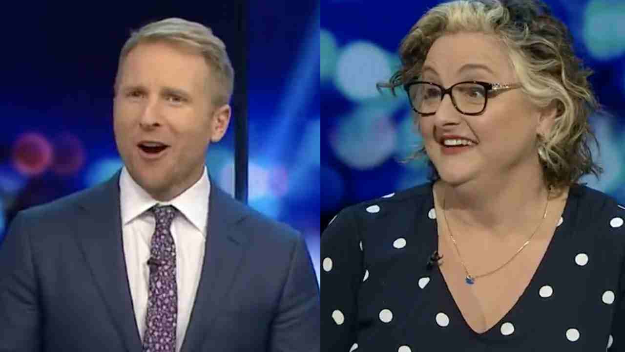 Julie Goodwin puts colleague in his place