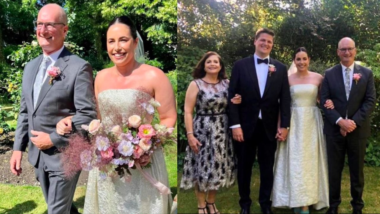 Proud dad Kochie shares snaps from his daughter's wedding