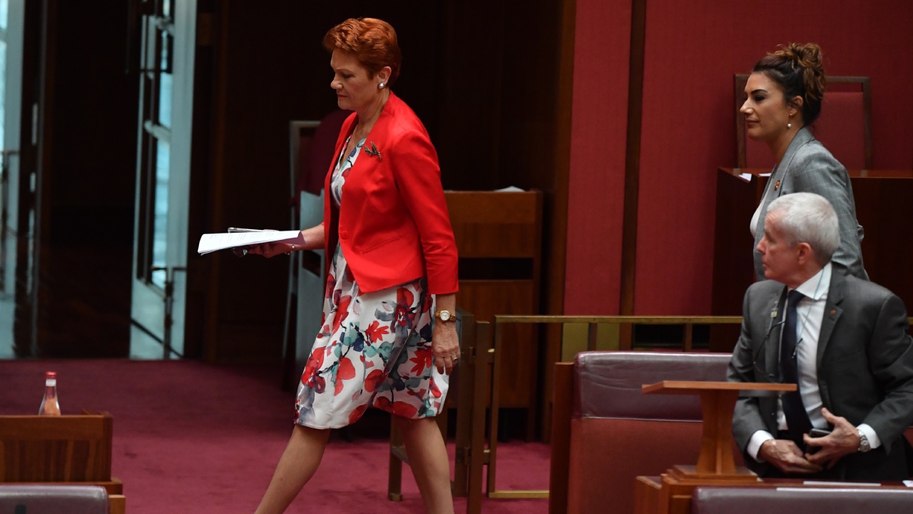 Why Pauline Hanson stormed out of the Senate