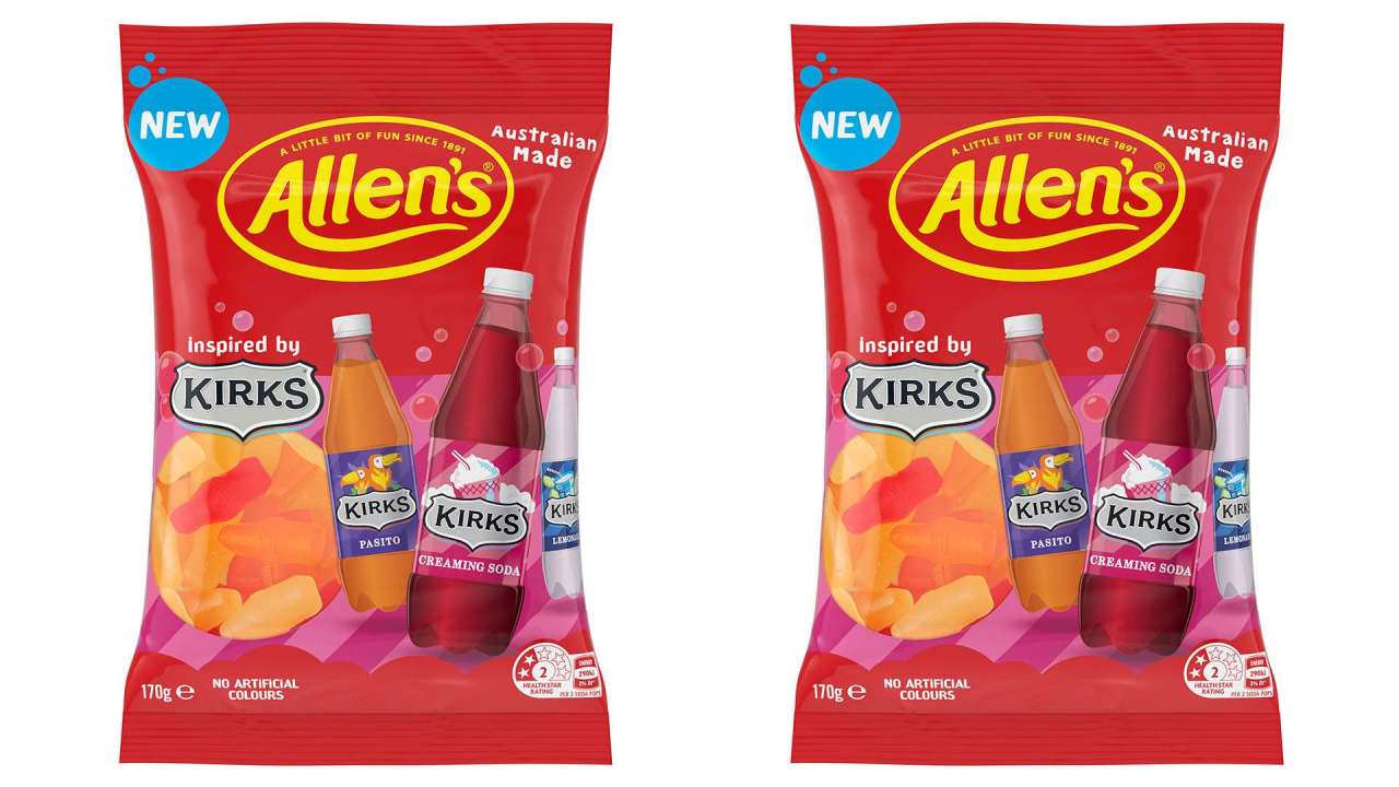  Allen’s drop lollies inspired by iconic Kirks soft drinks 