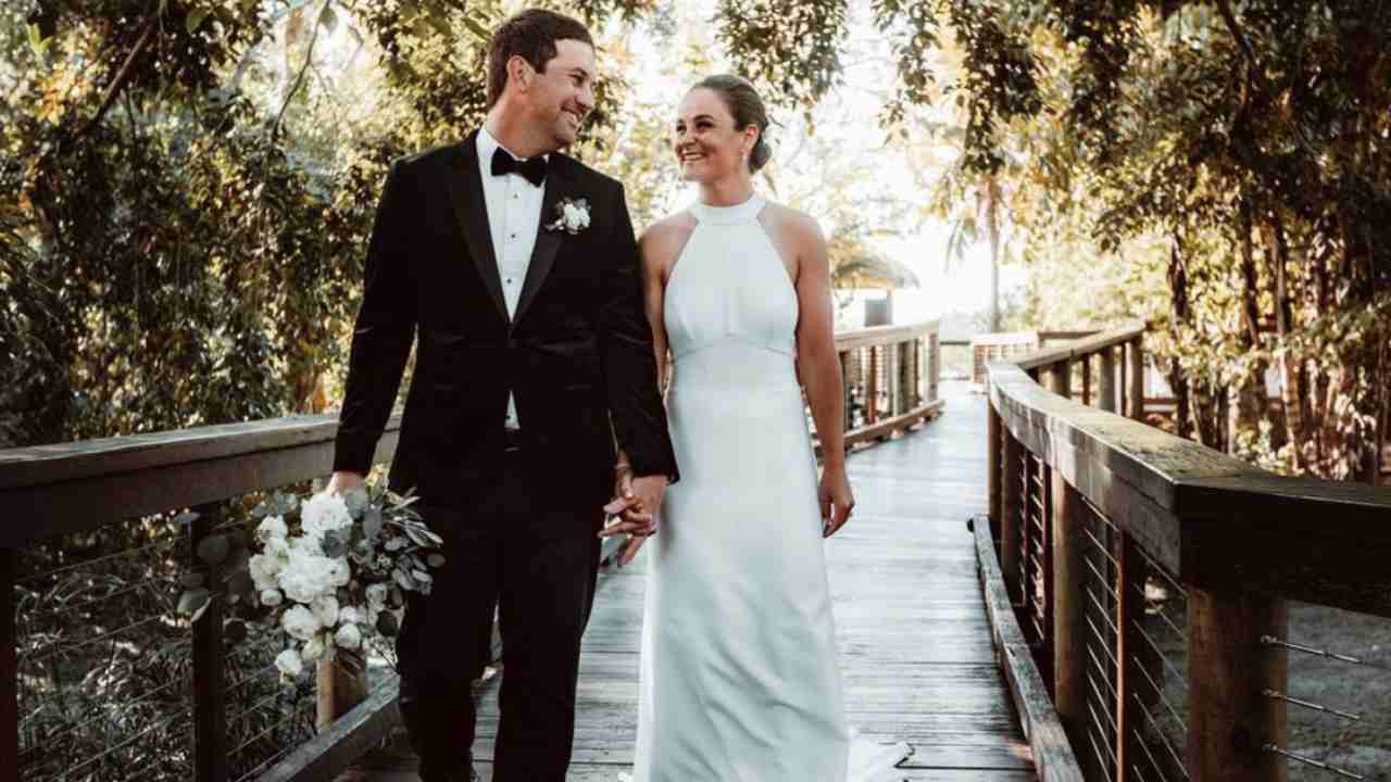 Game, set and match! Ash Barty ties the knot
