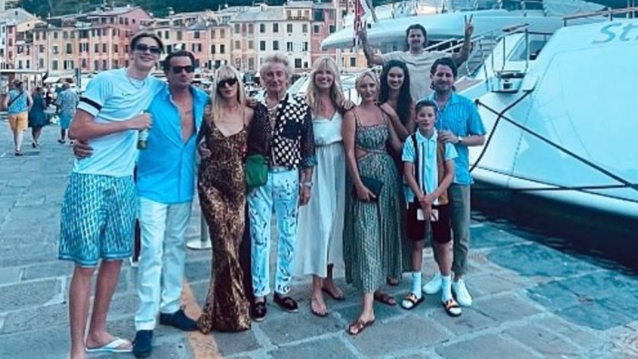 Sir Rod Stewart spotted in Italy with entire family for very special occasion