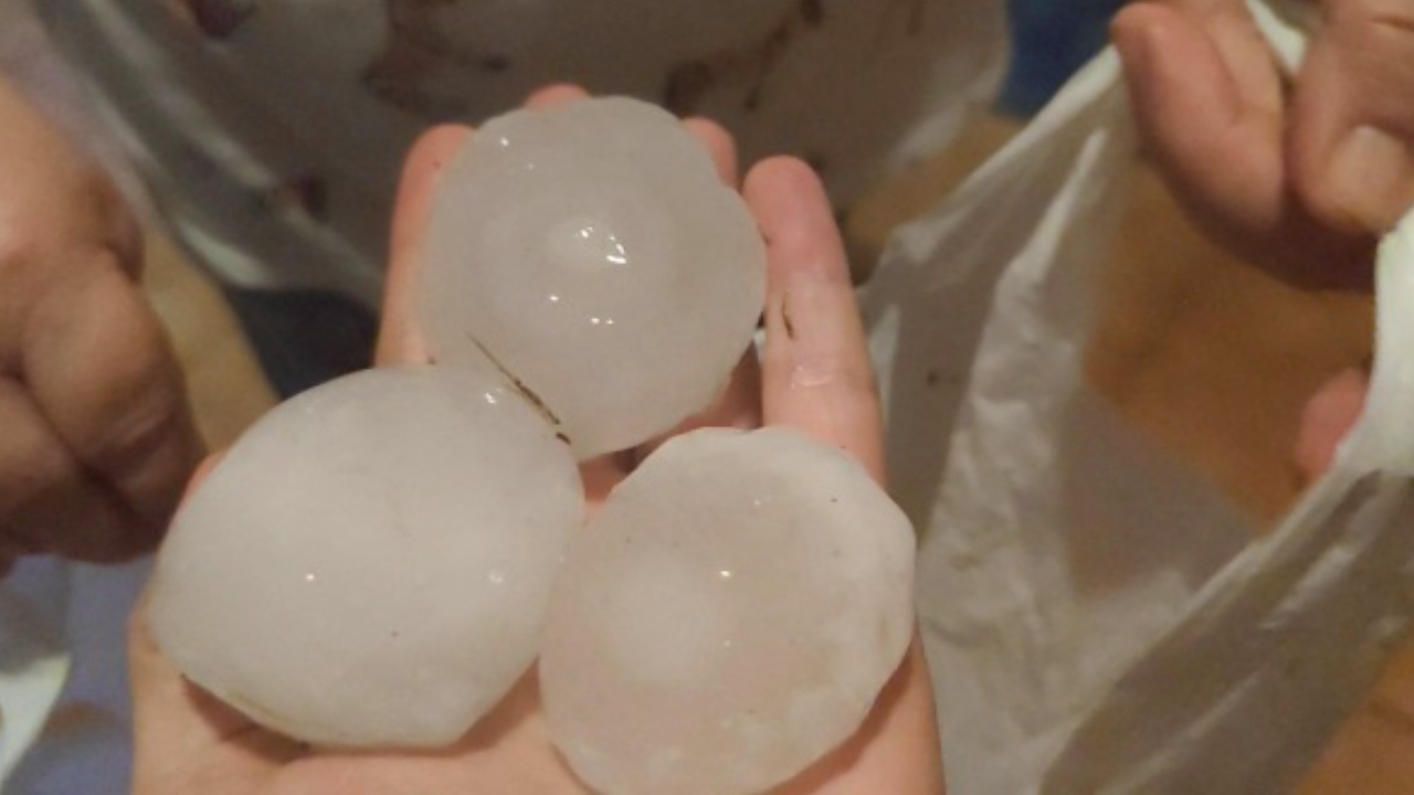 Toddler killed during massive hail storm