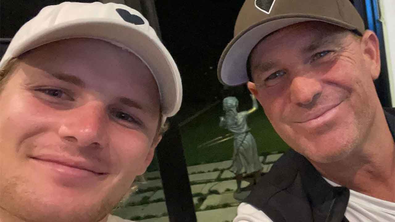Shane Warne's son shares last pic together for Father's Day