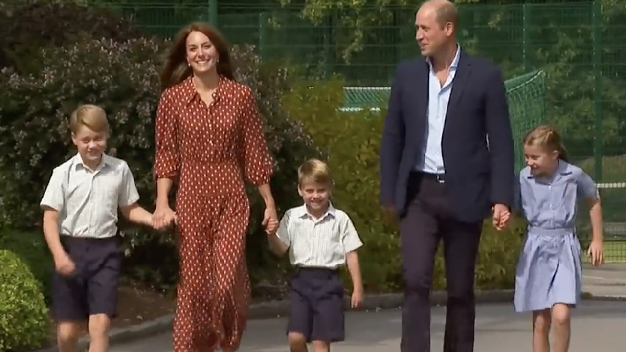 First day at new school for little Prince Louis