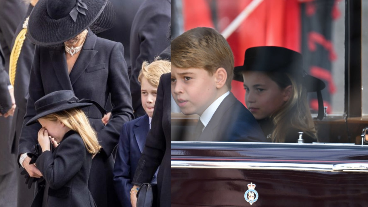 Princess Charlotte breaks down at QEII’s funeral