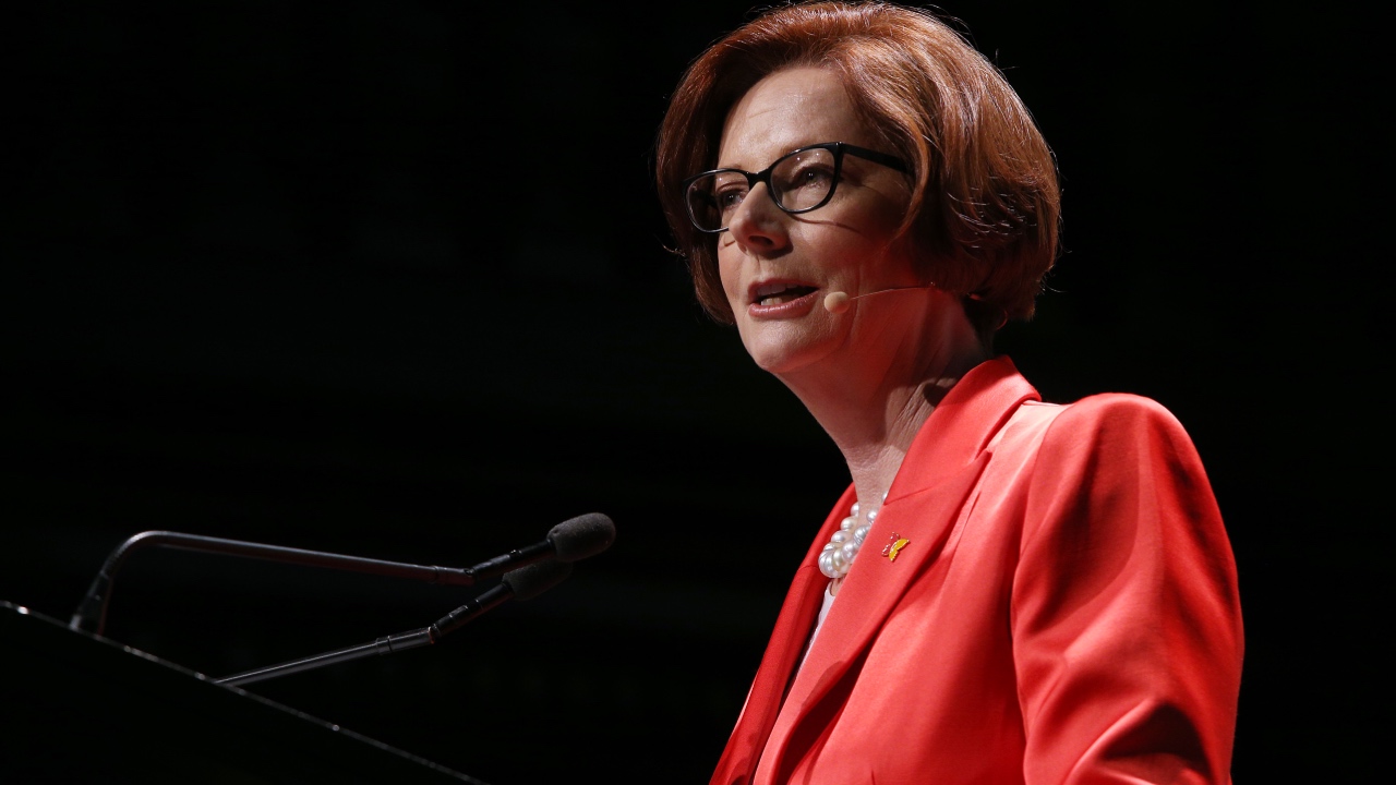 Julia Gillard reflects on her famous misogyny speech 10 years on 