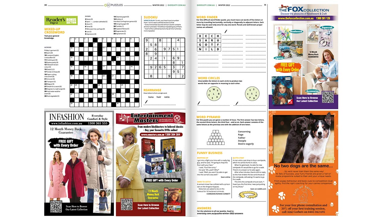 Puzzles Issue 2 2022 Answers