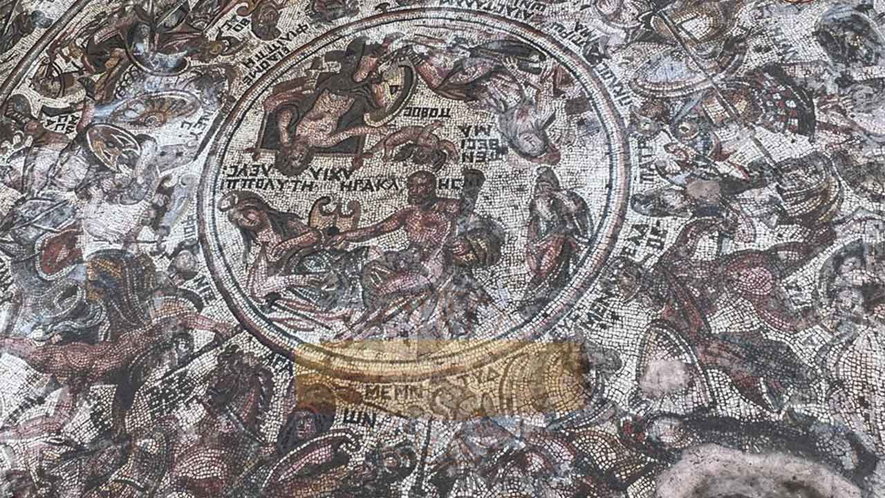 “Exceptional” mosaic uncovered under Syrian house