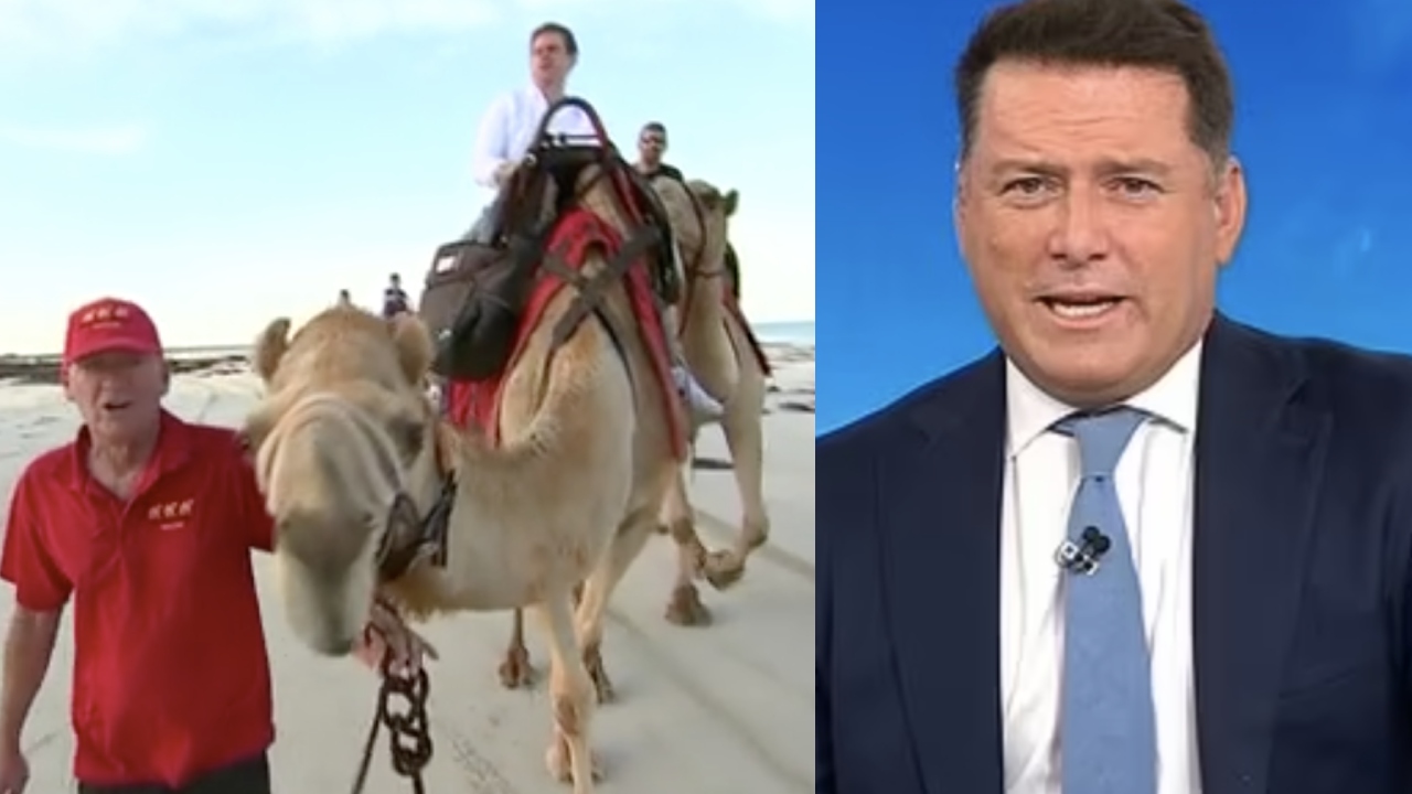 Karl Stefanovic called the “biggest wimp” by camel tour operator