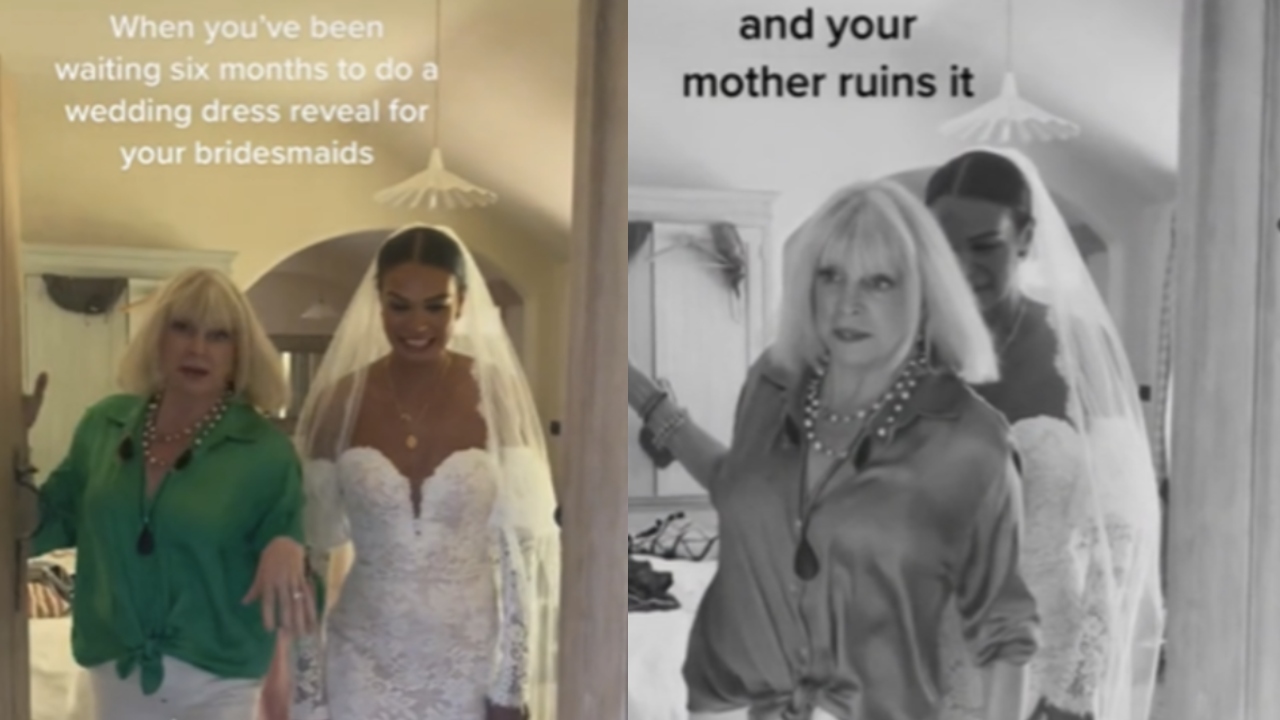 Bride calls out mother for ruining dress reveal