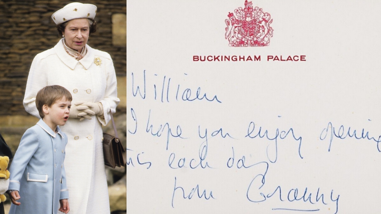 Touching note from the Queen to a young Prince William goes viral