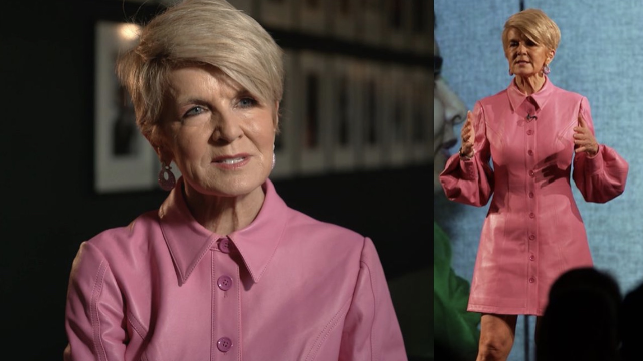 Julie Bishop discusses the power of fashion in a male-dominated government