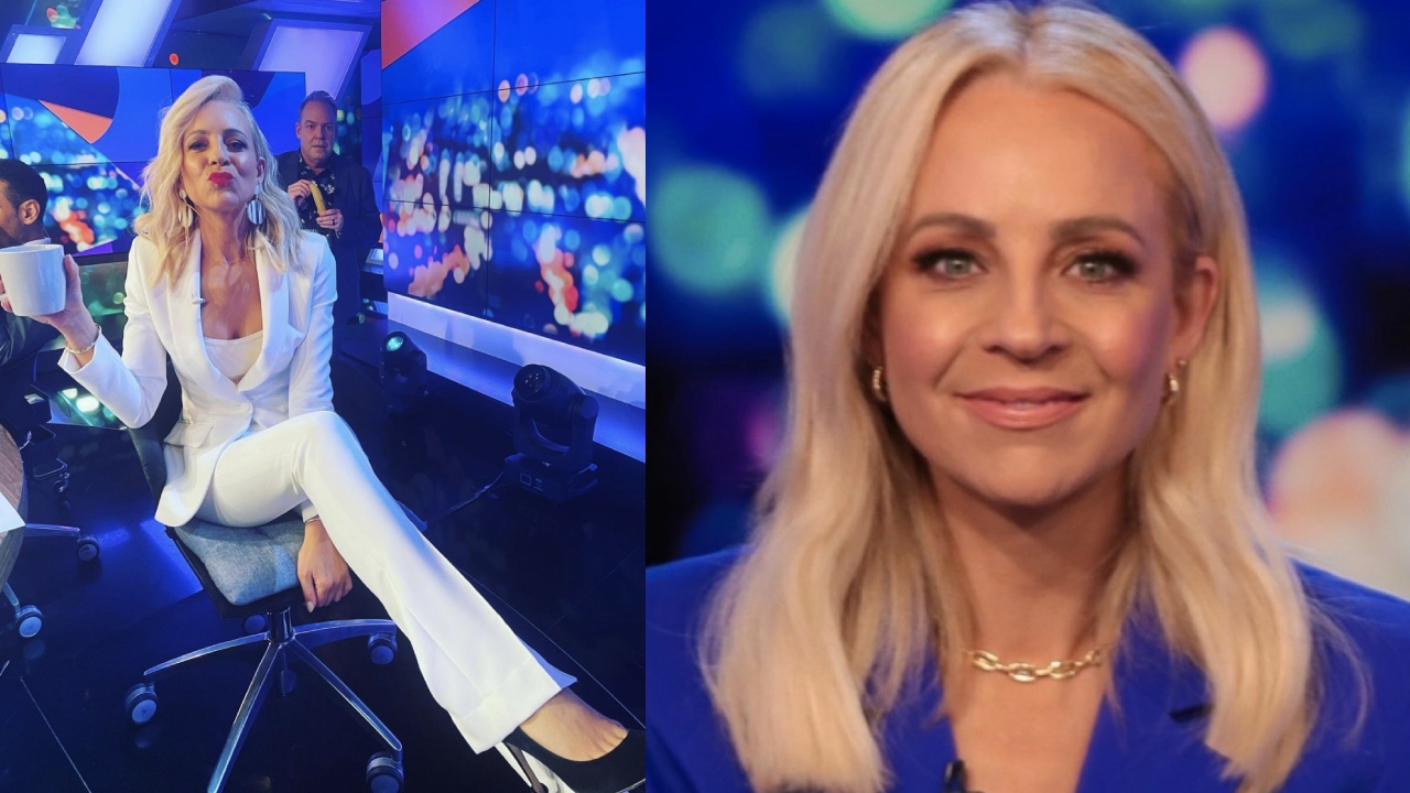 An emotional Carrie Bickmore clears out her desk