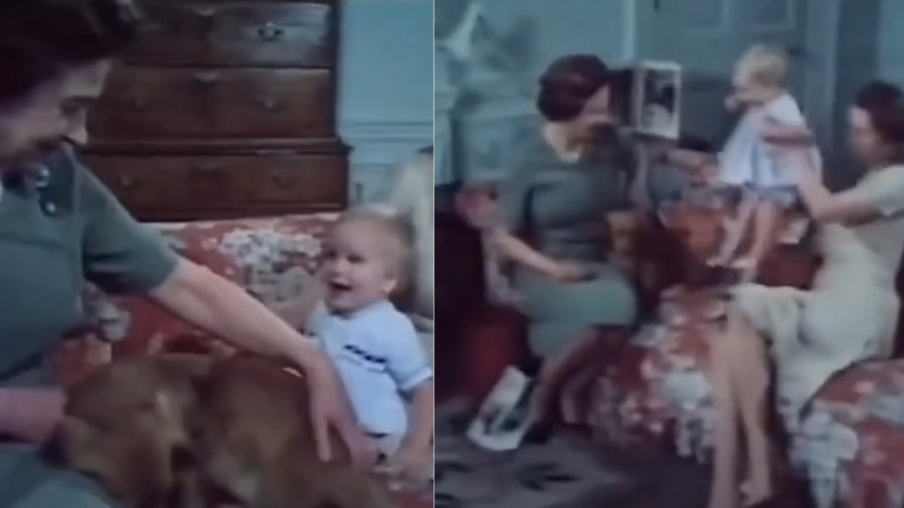Video of Queen Elizabeth playing with first grandchild resurfaces
